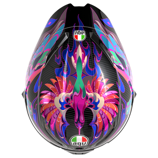 AGV Pista GP RR S Battito Iridium Integral-Rennhelm, Draufsicht