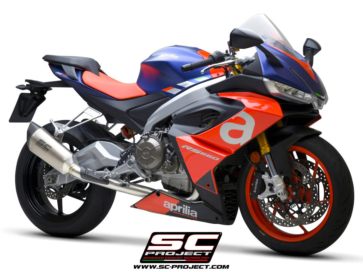 SC-Project nehrđajući čelik kompletni sustav 2-1 SC1-R Aprilia RS 660 (20-24) A23A-KC90 