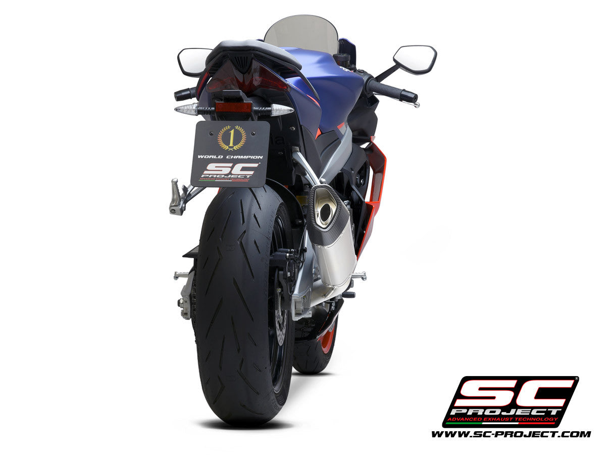 SC-Project nehrđajući čelik kompletni sustav 2-1 SC1-R Aprilia RS 660 (20-24) A23A-KC90 