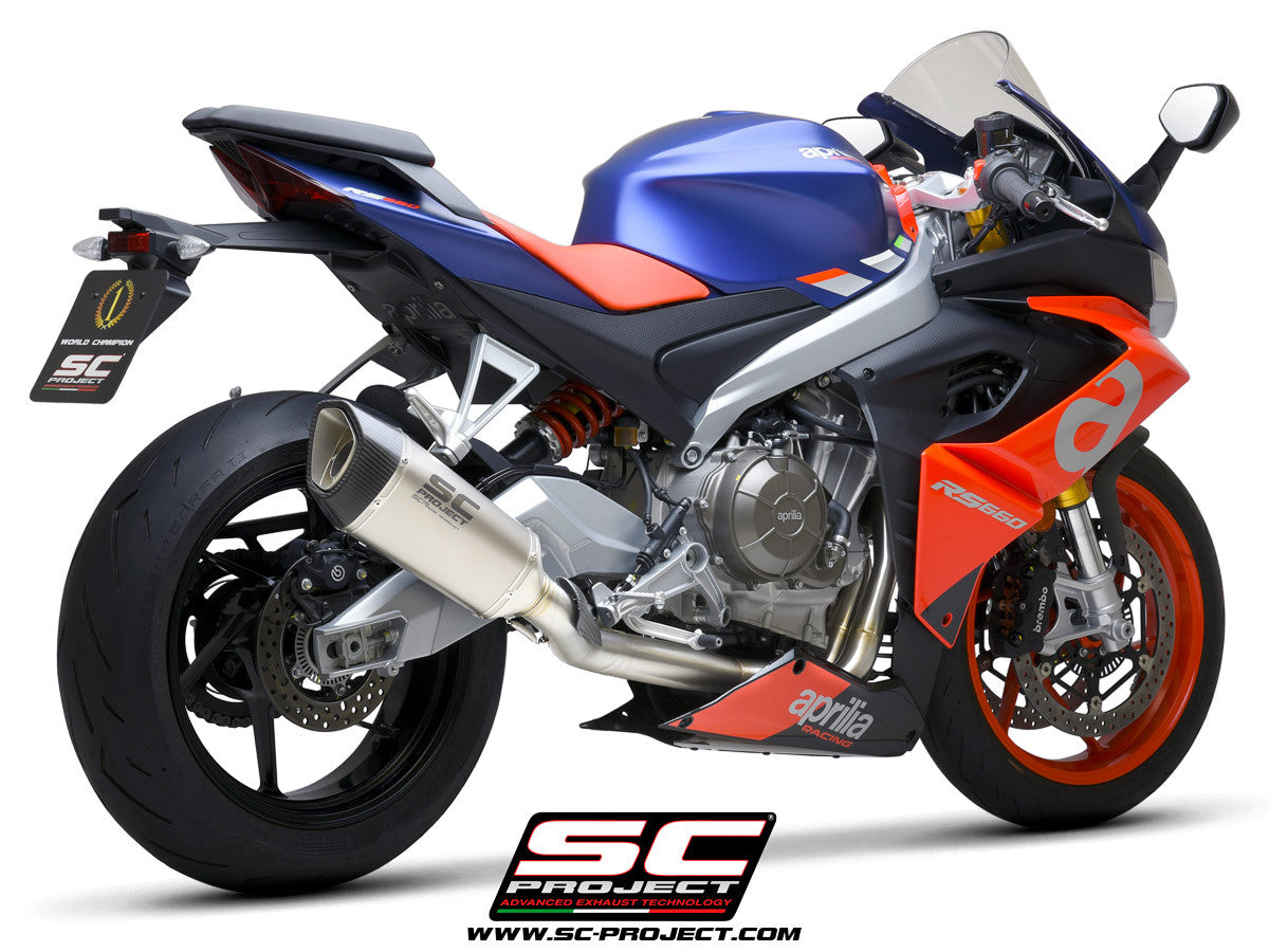 SC-Project nehrđajući čelik kompletni sustav 2-1 SC1-R Aprilia RS 660 (20-24) A23A-KC90 