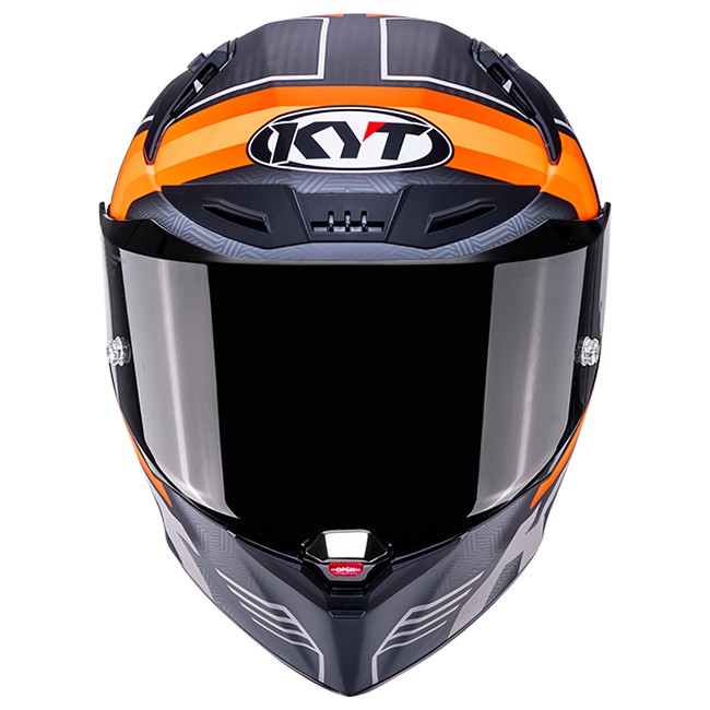 KYT R1R Racing kaciga Carbon Accelerator Matt Narančasta Y6R10001 