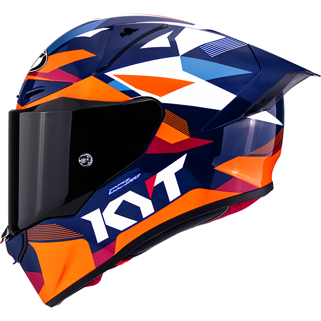 KYT R1R Racing kaciga Carbon Diamond plava / narančasta Y6R10006 