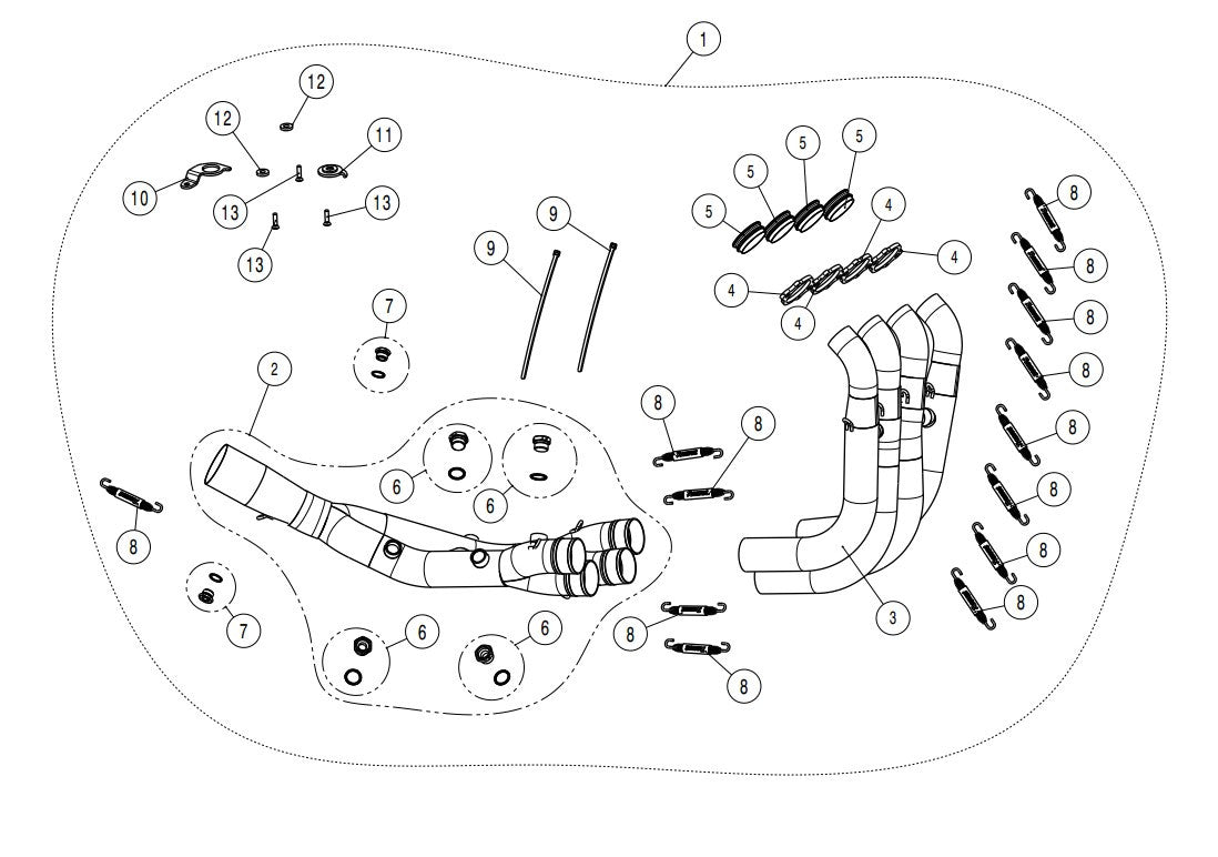 Akrapovic ispušni sustav (nehrđajući čelik) BMW S1000RR K67 (19-26) E-B10R7 