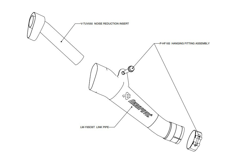 Akrapovič Slip-On Line (Titan) Yamaha YZF-R6 (08-26) SM-Y6SO6T 