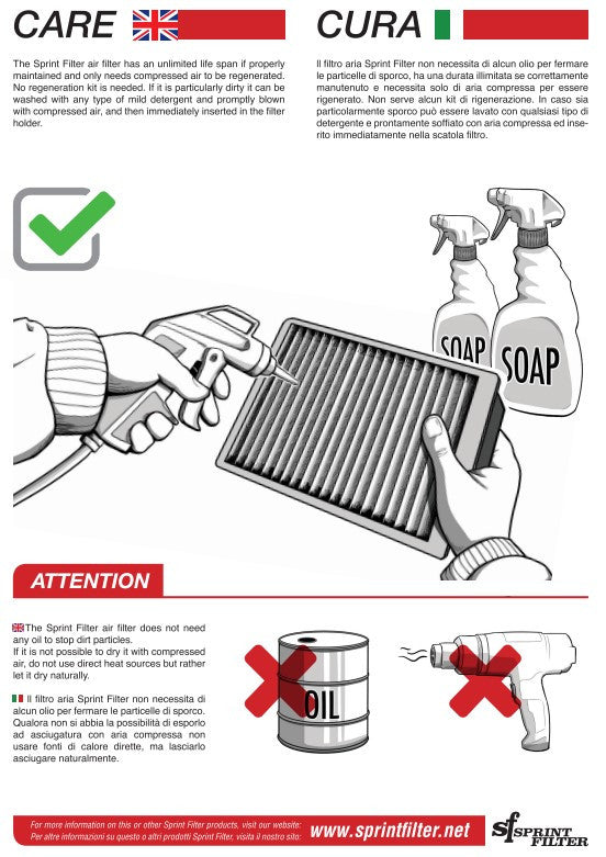 Sprint Filter R127S F1-85-SBK zračni filtar Ducati Panigale V2 955 (20-24) 